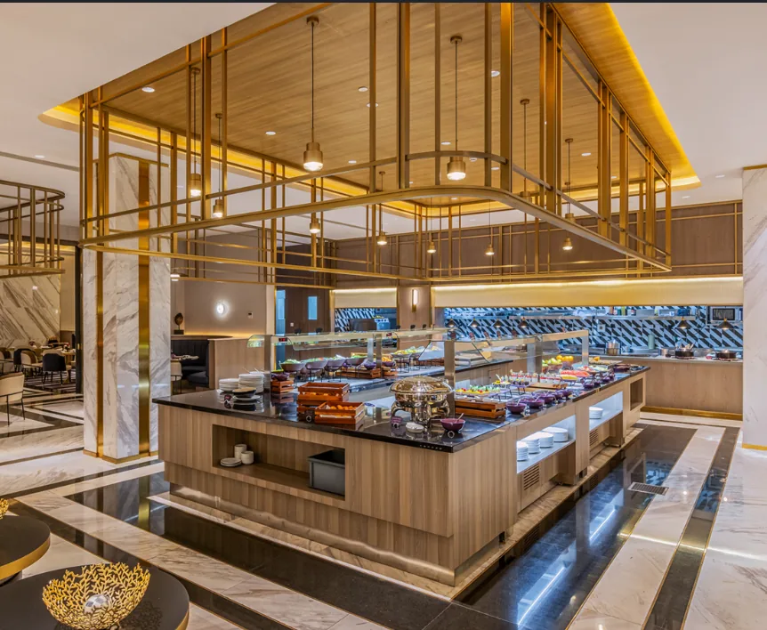 Glee Hotel's reception dining spread